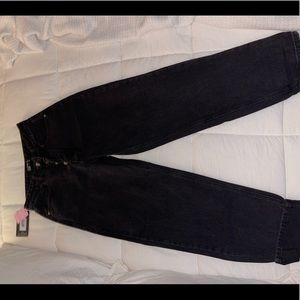 Pretty Little Thing Black Dad Jeans